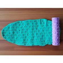 Atölye Dekupaj Model 036 - Polimer Kil Doku Oklavası / Seramik Çamuru Desen Rulosu