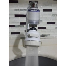 Store Mania Ieg™ Filtreli Kireç Önleyici 360 Derece Dönen Hareketli Musluk Başlığı - 3 Fonksiyonlu - Kr