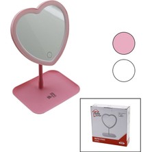 Store Mania Ieg™ Kalpli 7 Inç Ledli - USB Şarjlı Makyaj Aynası 90 Dereceayarlı Takılıklı Ayak Renkli Pls
