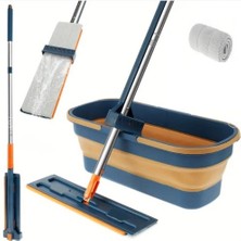 Store Mania Ieg™ Katlanabilir Temizlik Mopu ve Tekerlekli Kova Seti
