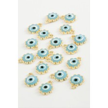 Store Mania Ieg™ Çiçek Nazar Tek Kulplu Mineli Bileklik ve Kolye Ucu Aparatı 1 Adet