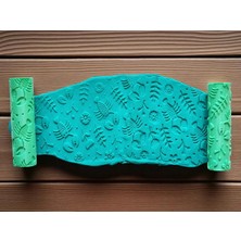 Atölye Dekupaj Model 050 - Polimer Kil Doku Oklavası / Seramik Çamuru Desen Rulosu