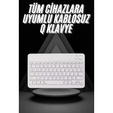 Store Mania Ieg™ Q Klavye Türkçe Bluetooth Klavye Tüm Cihazlara Uyumlu Kablosuz