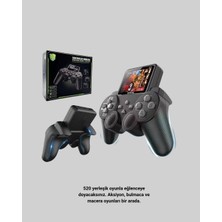 Store Mania Ieg™ 500 Oyunlu Nostaljik El Tipi Oyun Konsolu, Taşınabilir Şarjlı Cihaz, Renkli Ekran ve Tv D