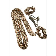 Store Mania Ieg™ Leopar Desenli Bugidi Saç Şekillendirici Sünger Set