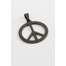 Store Mania Ieg™ Barış Işareti Çelik Kolye Ucu 2,5 cm