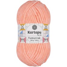 Store Mania Ieg™ 1 Adet Yumurcak Kadife El Örgü Ipi Somon K218