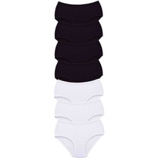 Store Mania Ieg™ 7 Adet Tutku Kadın Yüksek Bel Bato Kalın Lastik Külot S4