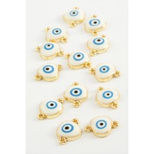 Store Mania Ieg™ Nazar Çift Kulplu Mineli Bileklik ve Kolye Ucu Aparatı 1 Adet