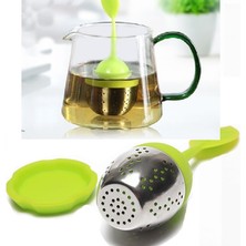 Store Mania Ieg™ Silikon Paslanmaz Çelik Yaprak Çay Süzgeci Çay Kaşığı Demlik Topu Bitki Çayı Filtre