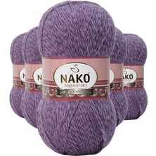 Store Mania Ieg™ 5 Adet Angora Lüks El Örgü Ipi Lila Muline 21360