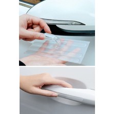 Store Mania Ieg™ 8 Adet Araba Ayna Kapı Kolu Çamurluk Için Darbe Koruyucu Şeffaf Şerit Bant Çarpışma