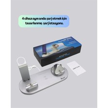 Store Mania Ieg™ 4 Cihazı Aynı Anda Şarj Edebilen Kablosuz Şarj Istasyonu – Çok Yönlü ve Pratik Tasa