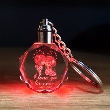 Store Mania Ieg™ Işıklı Kristal Renk Değiştiren Anahtarlık Sevgili