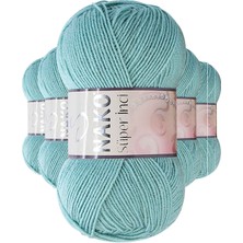 Store Mania Ieg™ 5 Adet Süper Inci El Örgü Ipi 100 gr Mint Yeşili 2524