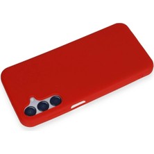 Store Mania Ieg™  Samsung Galaxy M15 Kılıf First Silikon - Kırmızı
