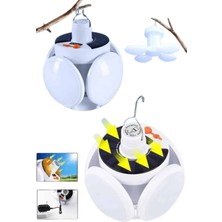 Store Mania Ieg™ Katlanabilir Askılı Kamp Lambası 5 Kanatlı Pratik Güneş Enerjili