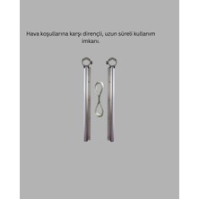 Store Mania Ieg™ 25X60 cm Çamaşır Askılığı Kare Balkon Demiri Için Dayanıklı Tasarım