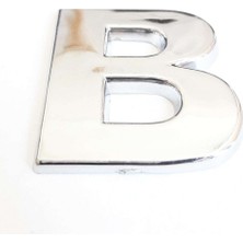 Store Mania Ieg™ B Harfi Villa Tipi Krom Yapışkanlı 9 cm Harf
