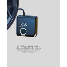 Store Mania Ieg™ Taşınabilir Akıllı Hava Kompresörü Yüksek Basınç Kapasiteli