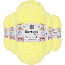 Store Mania Ieg™ 5 Adet Yumurcak Kadife El Örgü Ipi Sarı K333