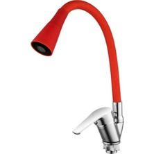 Store Mania Ieg™ Oynar Başlıklı Çelik Spiral Üzeri Silikon Kaplama Musluk Başlığı Kobra Fonksiyonlu M