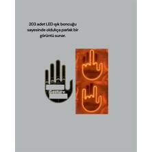 Store Mania Ieg™ Kablosuz Kumandalı LED Jest Işığı – 3 Modlu Araba Arkası Mesaj Işığı, 203 LED ile