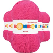 Store Mania Ieg™ 5 Adet Kristal El Örgü Lif Ipi Koyu Pembe 98403