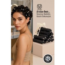 Store Mania Ieg™ Saç Bigudisi - 12 Li Saç Bukle Şekillendirme Seti - Lastikli - Ömürlük Şekillendirme
