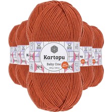 Store Mania Ieg™ 5 Adet Baby One Tüylenmeyen El Örgü Ipi Yünü Tarçın K1210