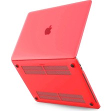 Store Mania Ieg™  Macbook Pro 13 2020 Macbook Buzlu Kapak - Kırmızı