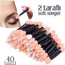 Store Mania Ieg™ Göz Farı Süngeri 40’lı Paket – Çift Uçlu Profesyonel Makyaj Aplikatörü