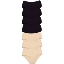 Store Mania Ieg™ 7 Adet Tutku Kadın Yüksek Bel Bato Kalın Lastik Külot S2