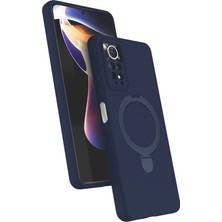 Store Mania Ieg™  Xiamoı Redmi Note 12 Pro 4g Regal Magsafe Standlı Kapak - Lacivert