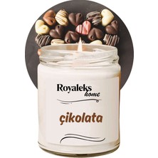 Store Mania Ieg™ Doğal Özel Seri Kokulu Dekoratif Kavanoz Mum 210 cc - Çikolata - Ryl