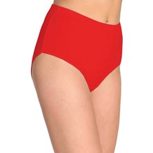 Store Mania Ieg™ Tutku Kadın Yüksek Bel Bato Kalın Lastik Külot Kırmızı