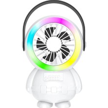 Store Mania Ieg™ Ally Şarjlı Astronot Fan Vantilatör Taşınabilir El - Masa Üstü Vantilatör 1500MAH-(57