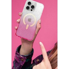 Store Mania Ieg™  Apple Iphone 14 Pro Max Pummel Shiny Magsafe Kapak - Pembe