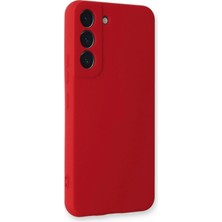 Store Mania Ieg™  Samsung Galaxy S22 Plus Kılıf Nano Içi Kadife Silikon - Kırmızı