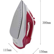 Store Mania Ieg™ Seramik Tabanlı Kırmızı 2200 Watt Şok Buharlı Ütü