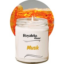 Store Mania Ieg™ Doğal Özel Seri Kokulu Dekoratif Kavanoz Mum 210 cc - Musk Esansı - Ryl