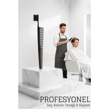 Store Mania Ieg™ Kuaför Saç Kesim Tarağı - Profesyonel Mini Fade Fırçalı Tasarım Berber Kesim Tarağı