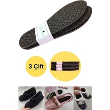 Store Mania Ieg™ 3 Çift Delikli Eva Keçe Panduf Hobi Örgü Patik Tabanı 3 Katlı Konforlu Patik Tabanlığ