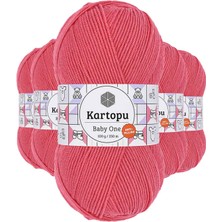 Store Mania Ieg™ 5 Adet Baby One Tüylenmeyen El Örgü Ipi Yünü Pembe K254