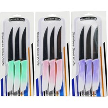 Store Mania Ieg™ 3'lü Tırtıklı Meyve Bıçağı 1 Adet ROYALEKS-CLKN-1869