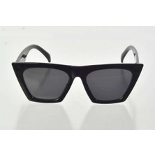 Store Mania Ieg™ Siyah Çerçeve Cat Eye Kadın Güneş Gözlüğü - Moda Gözlük