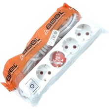 Store Mania Ieg™ Asel 4'lü Topraklı Grup Priz 3mt Ast 403