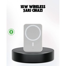 Store Mania Ieg™ iPhone Serileri ile Uyumlu Magsafe Manyetik Araç Telefon Tutucu ve Şarj Cihazı