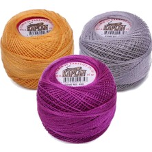 Store Mania Ieg™ 3 Adet Kaplan Etamin ve Kanaviçe Ipi 8 No Kod/renk: 444 - 316 - 498 - Ryl