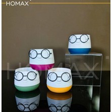 Store Mania Ieg™ Gözlüklü Dekoratif Saksı Orta Boy 1 Adet ROYALEKS-5721